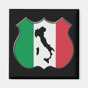 Italien Shield Map Magnet