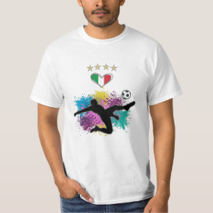 Italien Shirt-Flag-Splash für Fußball T-Shirt
