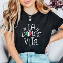 Italien-Shirt La Dolce Vita Italienische Flagge He