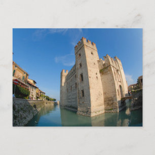Italien, Sirmione, Gardasee, der Scaliger Postkarte