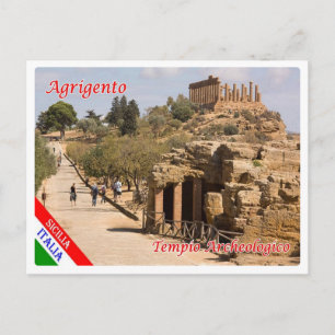 Italien - Sizilien - Agrigento - Archäologie - Postkarte