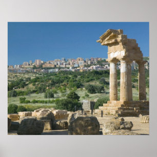 Italien, Sizilien, Agrigento, La Valle dei Templi, Poster