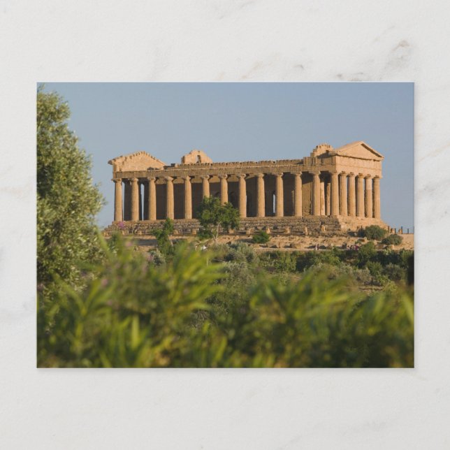 Italien, Sizilien, Agrigento, La Valle dei Templi, Postkarte (Vorderseite)