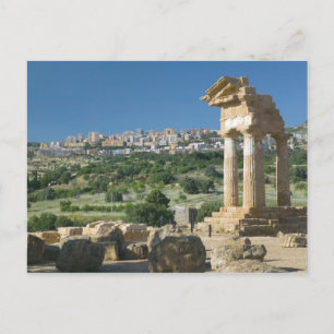 Italien, Sizilien, Agrigento, La Valle dei Templi, Postkarte