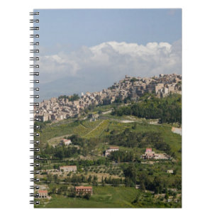 Italien, Sizilien, Enna, Calascibetta, Morning Vie Notizblock