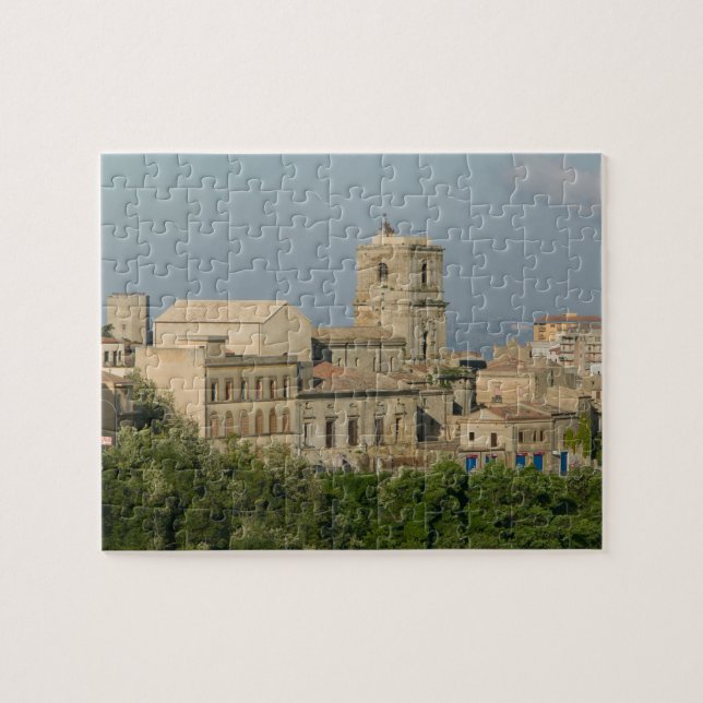 Italien, Sizilien, Enna, Stadtansicht von Rocca di (Horizontal)