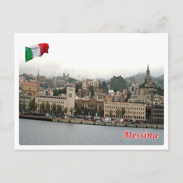 Italien - Sizilien - Messina - Stadtbild - Postkarte (Vorderseite)
