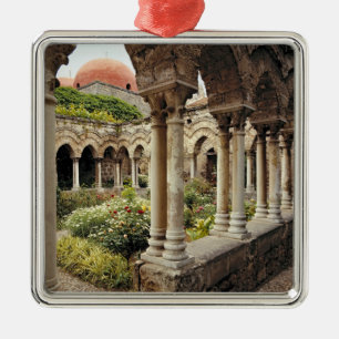 Italien, Sizilien, Palermo. Die Kreuzgänge sind er Silbernes Ornament