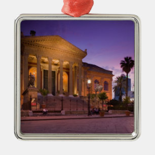 Italien, Sizilien, Palermo, Teatro Massimo Opernth Ornament Aus Metall