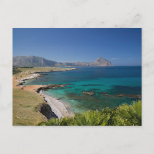 Italien, Sizilien, San Vito Lo Capo, Sicht auf den Postkarte