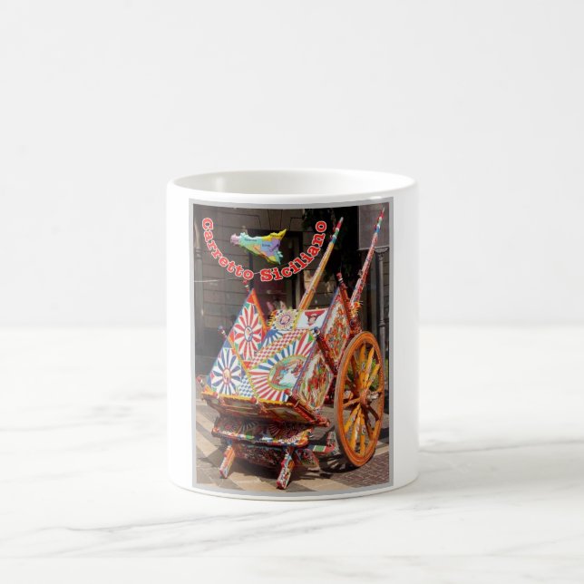 Italien - Sizilien - sizilianischer Warenkorb - Kaffeetasse (Mittel)