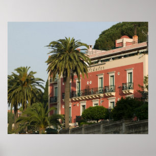 ITALIEN, Sizilien, TAORMINA: Hotel Schuler Poster