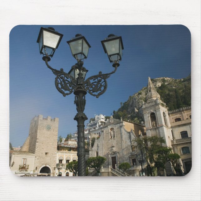 ITALIEN, Sizilien, TAORMINA: Piazza iX Aprile, San Mousepad (Vorne)