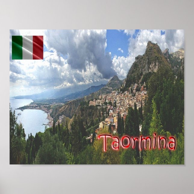 Italien - Sizilien - Taormina - Poster (Vorne)