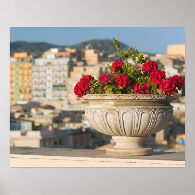 Italien, Sizilien, Termini Imerese, View & Blume Poster (Vorne)
