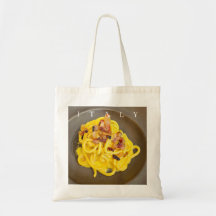 Italien Spaghetti carbonara Tasche