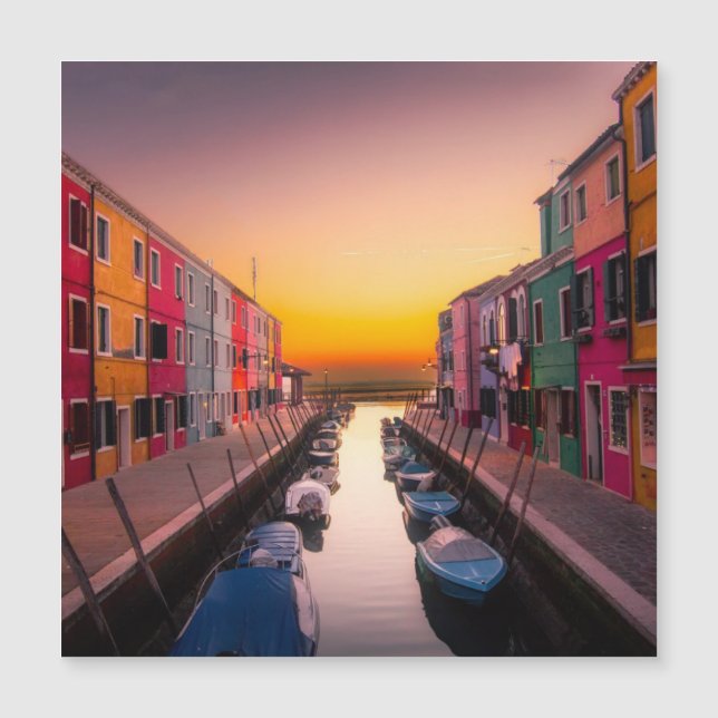 Italien Stadtbild Magnetkarte (Vorderseite)