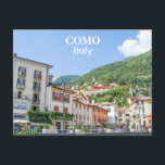 Italien - Stadthäuser Como Postkarte<br><div class="desc">Fotografie der Stadt Como in Italien mit ihren typischen Häusern.</div>