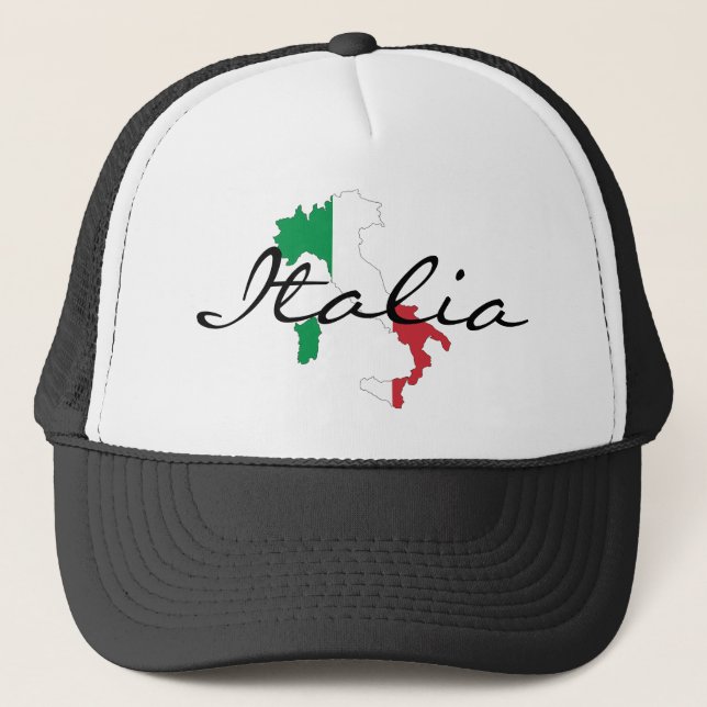 Italien-Stiefel des italienischen des Hutes Truckerkappe (Vorderseite)