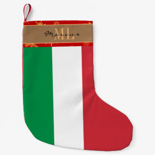 Italien Strumpf, italienische Flagge, Monogramm, S Kleiner Weihnachtsstrumpf