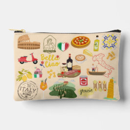 Italien Symbole für Reisende Zubehörtasche