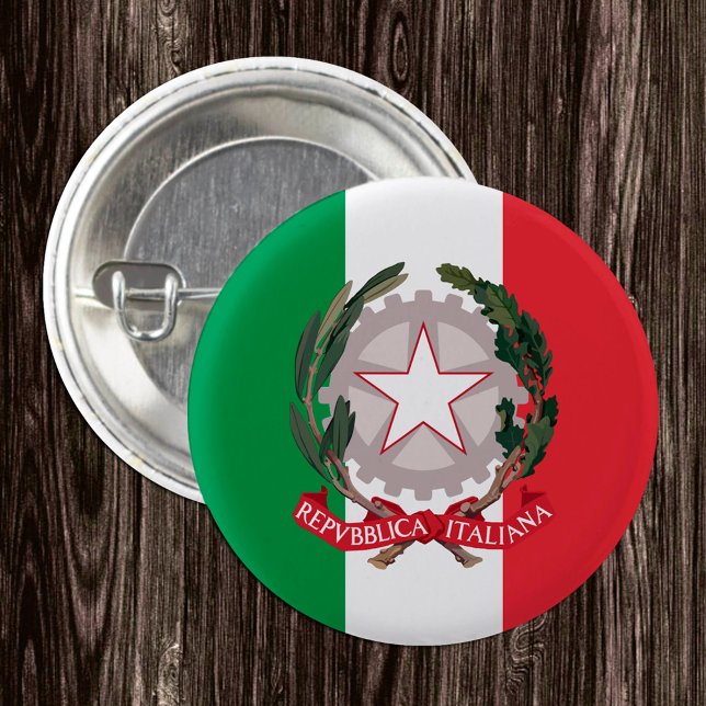 Italien-Taste, patriotische italienische Flagge, E Button (Von Creator hochgeladen)