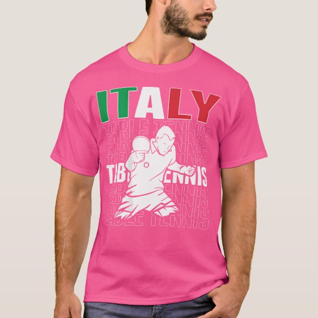 Italien Tischtennis-Liebhaber - Unterstützung der  T-Shirt (Vorderseite)