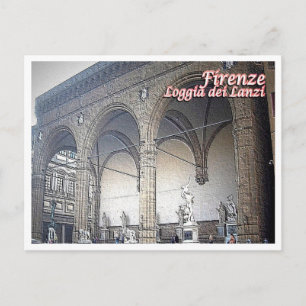 Italien - Toskana - Florenz - Loggia dei Lanzi - Postkarte