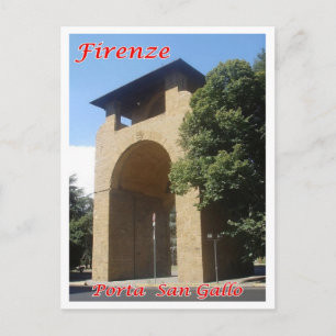 Italien - Toskana - Florenz - Porta San Gallo - Postkarte