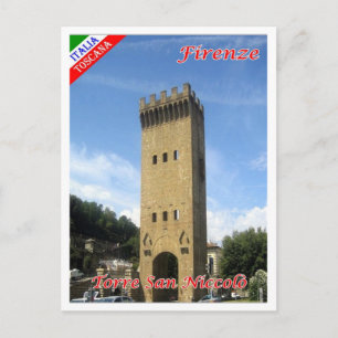 Italien - Toskana - Florenz - Torre San Niccolo' - Postkarte