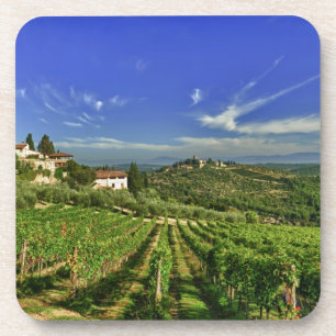 Italien, Toskana, Greve. Die Weinberge von Castell Untersetzer