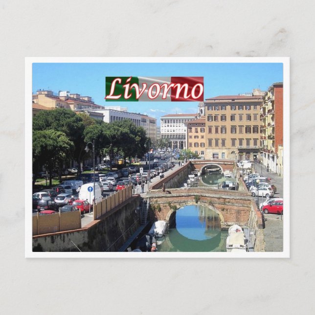 Italien - Toskana - Livorno - Scali delle Pietre - Postkarte (Vorderseite)