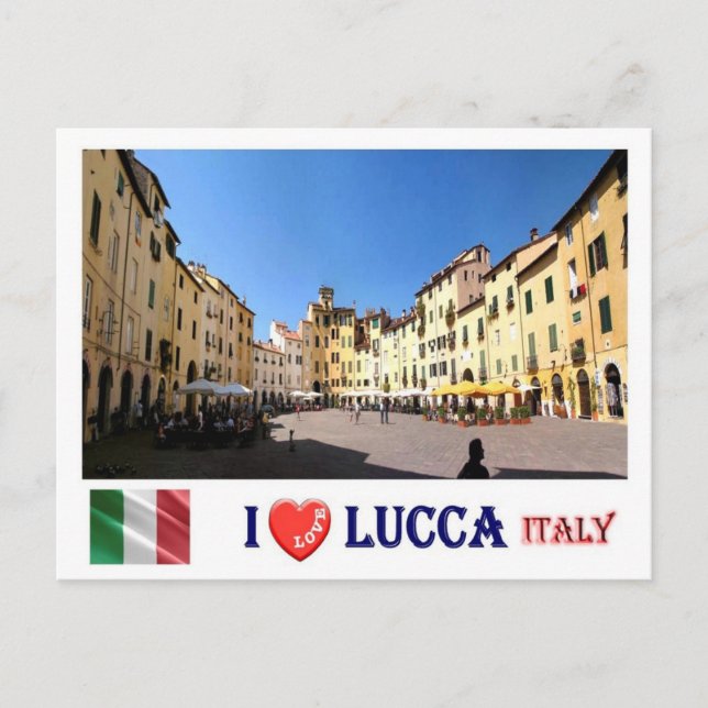 Italien - Toskana - Lucca - I Liebe - Postkarte (Vorderseite)