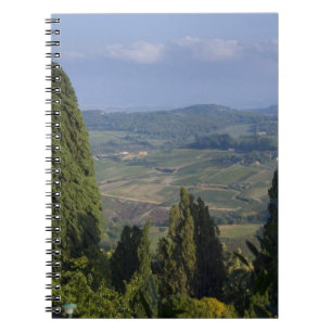 Italien, Toskana, Montepulciano. Blick auf die Notizblock