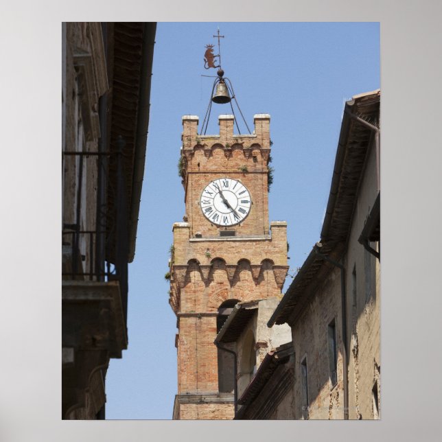 Italien. Toskana. Pienza. 2 Poster (Vorne)