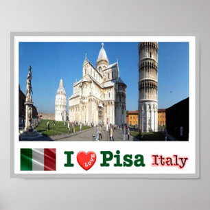 Italien - Toskana - Pisa - Duomo-Platz - Poster