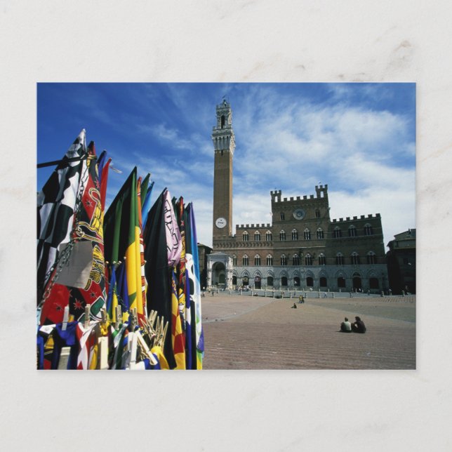 Italien, Toskana, Siena. Piazza del Postkarte (Vorderseite)