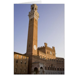 Italien, Toskana, Siena. Torre del Mangia auf