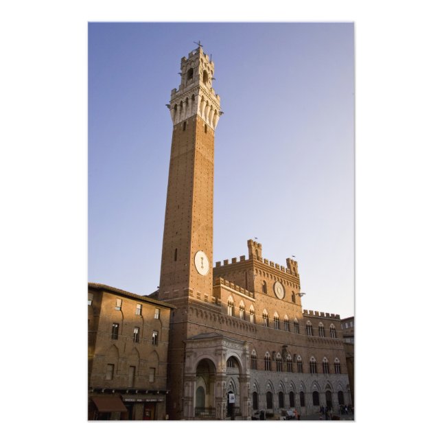 Italien, Toskana, Siena. Torre del Mangia Fotodruck (Vorne)