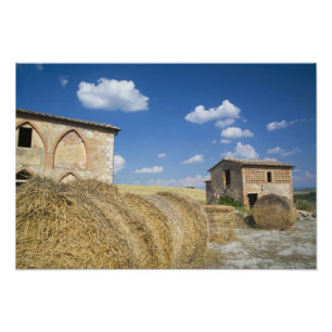 Italien, Toskana, Toskanische Villa im Frühling. 2 Fotodruck