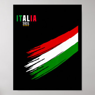 Italien Trikot Fußball Italienische Italia Fans Poster