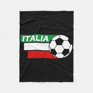 Italien Trikot. Italienische Flaggenfarben Fußball Fleecedecke