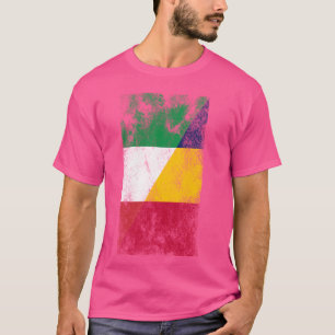 Italien Tschad-Flaggen - italienisches Tschad T-Shirt