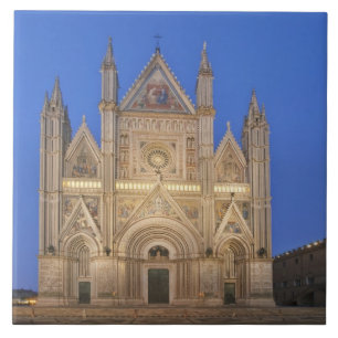 Italien, Umbrien, Orvieto, Dom von Orvieto Fliese