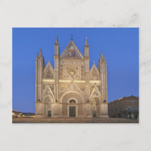 Italien, Umbrien, Orvieto, Dom von Orvieto Postkarte