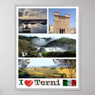 Italien - Umbrien - Terni - I Liebe - Poster
