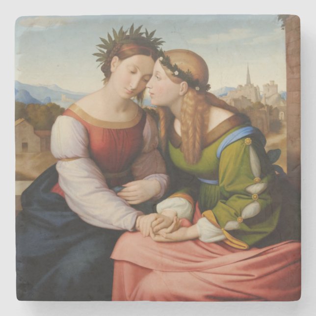 Italien und Deutschland (Italien und Deutschland a Steinuntersetzer (Vorderseite)