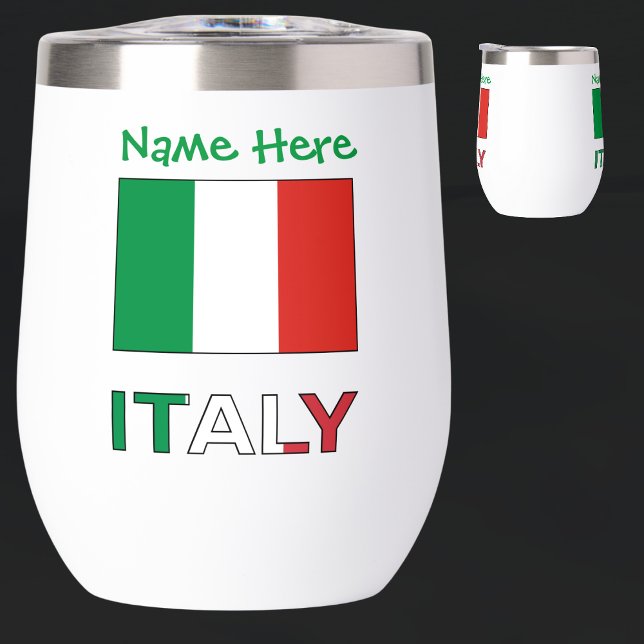 Italien und Italienische Flagge - Grüne Persönlich (Von Creator hochgeladen)