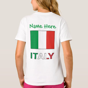 Italien und Italienisches Mädchen für grüne Person T-Shirt