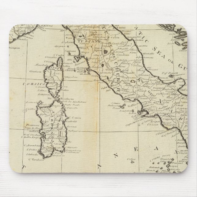 Italien und Sardinien Mousepad (Vorne)